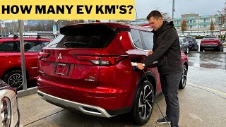 2023 PHEV Outlander  real life EV range test  Part 1 [upl. by Arhez318]