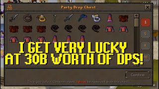 I GOT LUCKY AT 30B WORTH OF DROP PARTIES OSRS 5 [upl. by Sander]