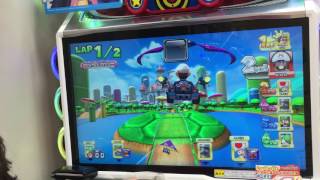 Mario Kart Arcade GP DX Japan Toad Cup 150cc マリオカート アーケードグランプリDX キノピオカップ [upl. by Dunseath]