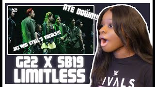 G22 X SB19  LIMITLESS PERFORMANCE REACTION  STELL AND JAZS VOCALS ARE INSANE TOGETHER [upl. by Kealey]