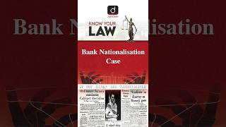 Bank Nationalisation  RC Cooper Case Know Your Law  Drishti shorts bank drishtijudiciary [upl. by Weiser]