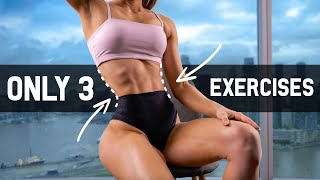 GET FLAT BELLY amp BURN FAT with Only 3 Exercises At Home Cardio Workout to Lose Weight No Equipment [upl. by Madian]