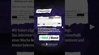 304€ mehr im Monat für Anette  Erfolgsgeschichte jobcenter bürgergeld anwalt kanzlei [upl. by Etteval]