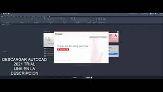 Descargar Autocad 2021 Trial  Link Directo 1 solo link OFICIAL [upl. by Anastase]