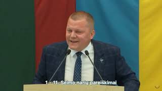 Dainius Gaižauskas Lietuvos Seimas kriminalinių nusikaltėlių užuovėja [upl. by Leruj]