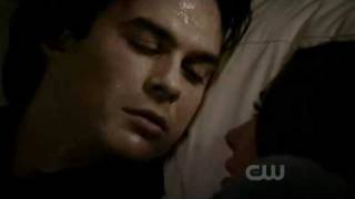 The Vampire Diaries S02E22 PL  season finale  Elena kissing Damon  when he dying ♥ [upl. by Nica]