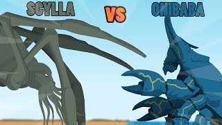 Titanus Scylla vs Onibaba  Kaiju Animation [upl. by Sale46]