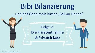 S1  E7  Privatentnahme und Privateinlage Buchen auf dem Privatkonto einfach erklärt mit Beispiel [upl. by Penny428]