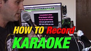 How to Record Karaoke while watching and singing along [upl. by Edas442]