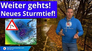 Neues Sturmtief  kein Ende der Tiefdruckwetterlage absehbar [upl. by Aradnahc]