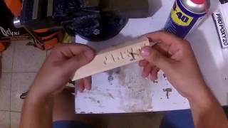 Handmade speargun wishbones in 10 minutes [upl. by Squier]