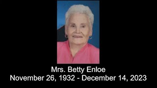 Funeral Service for Mrs Betty Enloe [upl. by Wren445]