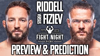 UFC Fight Night Brad Riddell vs Rafael Fiziev Prediction [upl. by Fox]