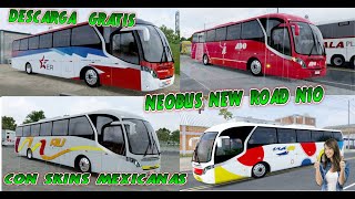 MOD GRATIS ETS2 ATS 151  NEOBUS NEW ROAD N10 CON SKINS MEXICANAS [upl. by Terag]