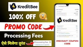 Kreditbee new promo code October 2024  kreditbee coupon code for processing fees discount [upl. by Dry]