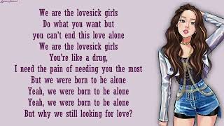 BLACKPINK  Lovesick Girls  English Version  Lyrics [upl. by Scoter146]