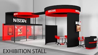 Cinema 4D Modeling Tutorial  Exhibition Stall Modeling in C4D [upl. by Rowley508]