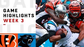 Bengals vs Panthers Week 3 Highlights  NFL 2018 [upl. by Carilyn]