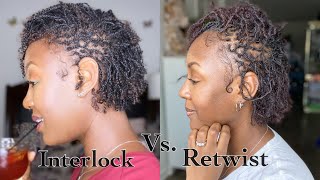 INTERLOCK vsRETWIST 8 Months Loc’d [upl. by Ned54]