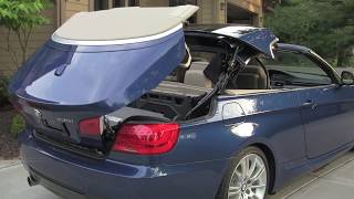 Retractable hardtop for 2012 BMW 335i Convertible [upl. by Ynnhoj]