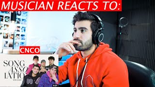 CNCO  Song Association  Musicians Reaction [upl. by Asiela]