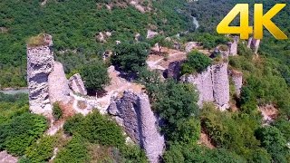 Ujarma Fortress  უჯარმის ციხე  Крепость Уджарма   4K aerial video footage  DJI Inspire 1 [upl. by Leirda]