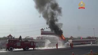 Display of expertise by CISF Fire Wing [upl. by Yanrahc]