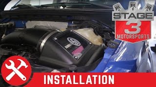 20112014 F150 50L SampB Cold Air Intake Kit Install [upl. by Neisa]