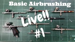 Flory Models LivePart 1 Basic airbrushing Live show [upl. by Oberstone]