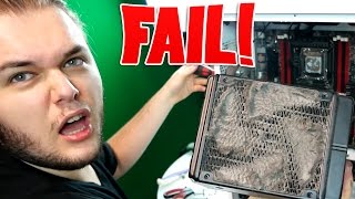 BUILDING A PC GONE WRONG  Vlog [upl. by Limay]