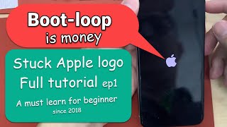 iPhone Apple Bootloop 1 Problem 【Tutorial 】A simple skill that you must learn to earn easy [upl. by Kreiker]