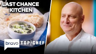 Can These Chefs Turn Caviar Into Comfort Food  Last Chance Kitchen S21 E2  Top Chef  Bravo [upl. by Obala]