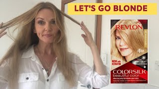 Dying My Hair at Home With REVLON COLORSILK Medium Ash Blonde 70 [upl. by Oiralednac387]