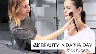 Backstage from HampM Beauty x Dariia Day Tutorial [upl. by Stubbs]