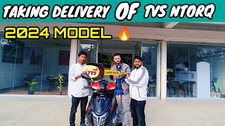 TAKING DELIVERY 🥰 OF NEW NTORQ 125CC RACE EDITION BS6 2023 MODEL 🔥 [upl. by Yeznil508]