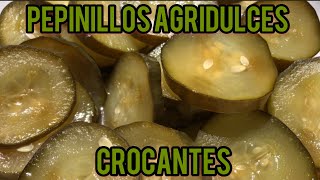 Pepinillos agridulces crocantes [upl. by Ajit]