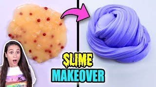 LELIJKE SLIJM MAKEOVER CHALLENGE  Slime Sunday [upl. by Ariamat227]