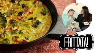 Vegetable Frittata with AriyeleKeepinItReal  Cook n Chat [upl. by Johannah987]