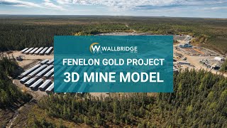 Fenelon Gold Project  3D Mine Model [upl. by Grider]