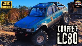 Chopped LC80 Custom Rig by TravlnRCC travm3113 110 Scale RC Rock Crawler [upl. by Aihsikal679]