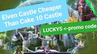 Evony  Elven Castle  Much Cheaper Big Castle Than Cake 10 [upl. by Yremrej]