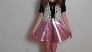 HOW I STYLE  METALLIC SKIRT  BELLA LIGHTNER [upl. by Chafee]