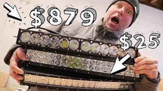 CHEAP vs EXPENSIVE 20quot LED Light Bars Unboxing [upl. by Kcirdaed]