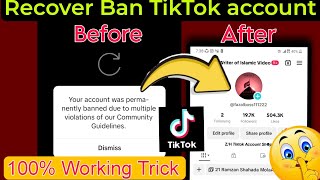 Your account was permanently banned due to multiple violation of our community guidelines TikTok [upl. by Aprile485]