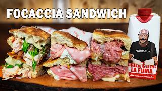 Focaccia or Schiacciata The best Italian Sandwiches  All’Antico Vinaio [upl. by Laehcim]