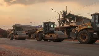 Tractor Doing On Road of Cambodia [upl. by Somerville]