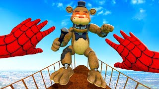 Throwing Freddy Off a HUGE Tower  Bonelab VR Mods [upl. by Lory]