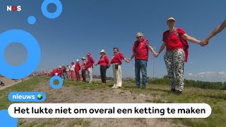 Ketting van duizenden mensen voor het klimaat [upl. by Klein808]