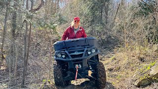 Canam Outlander 6x6  Springtime back on wheels [upl. by Ayana]