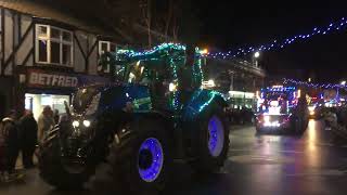 Driffield Christmas lights tractor and commercial run 2023 [upl. by Desma]